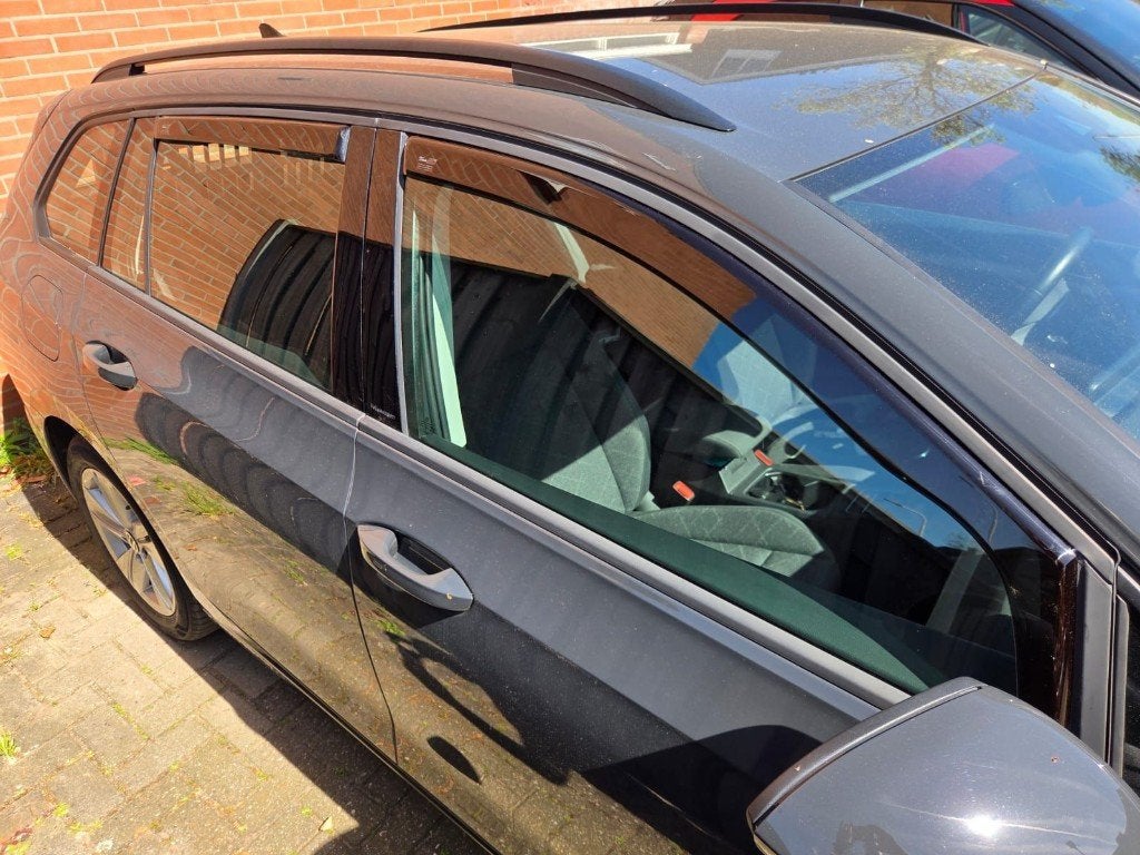 Golf 8 vw volkswagen zijwindschermen raamspoilers donker, Ophalen of Verzenden, Nieuw