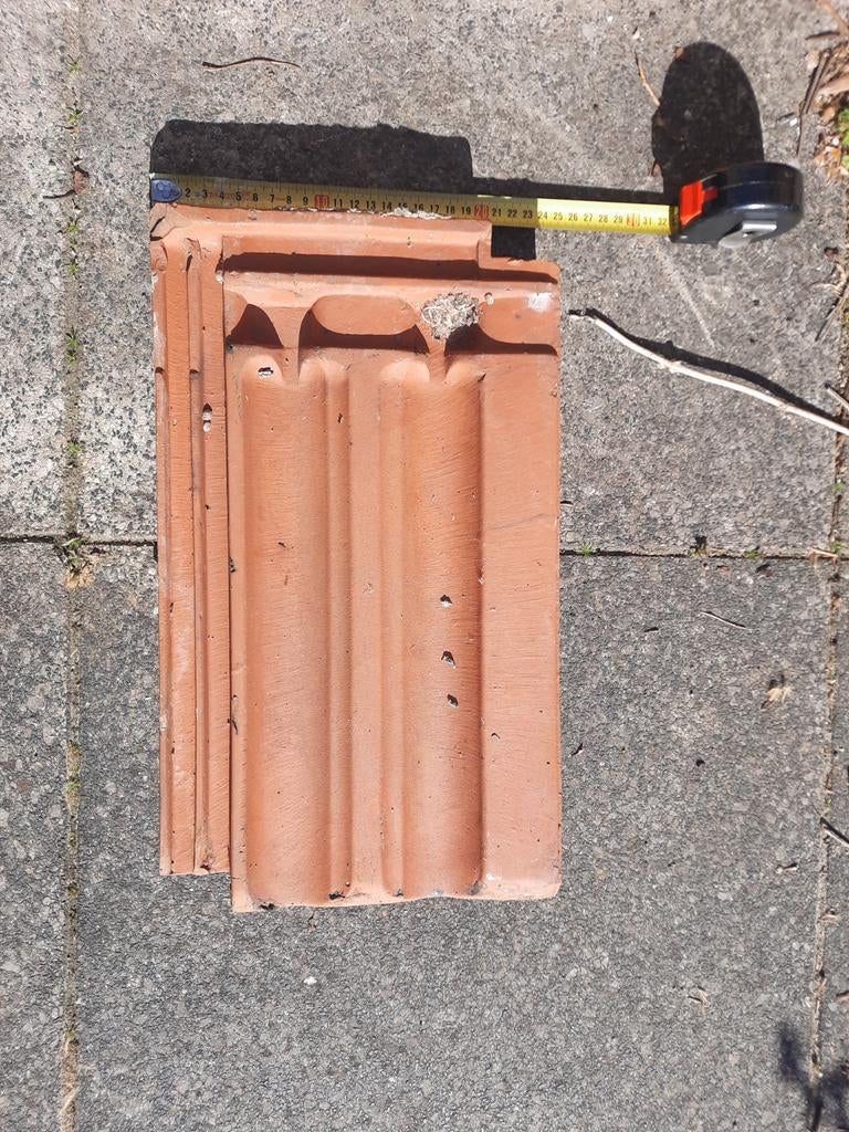 Dakpannen vlakke mulden rood Russel  Tiglia, Doe-het-zelf en Verbouw, Dakpannen en Dakbedekking, Ophalen, Steen of Klei, 15 m² of meer