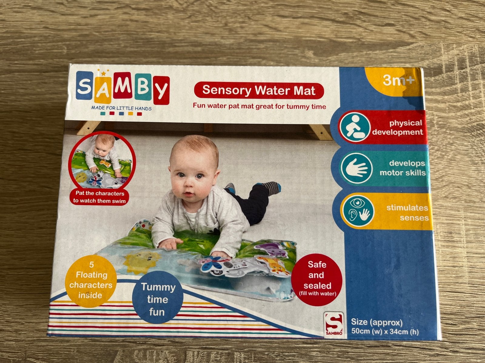 SAMBY Sensorische Watermat - Tummy Time Speelkleed, Ophalen of Verzenden, Nieuw, Speelkleed