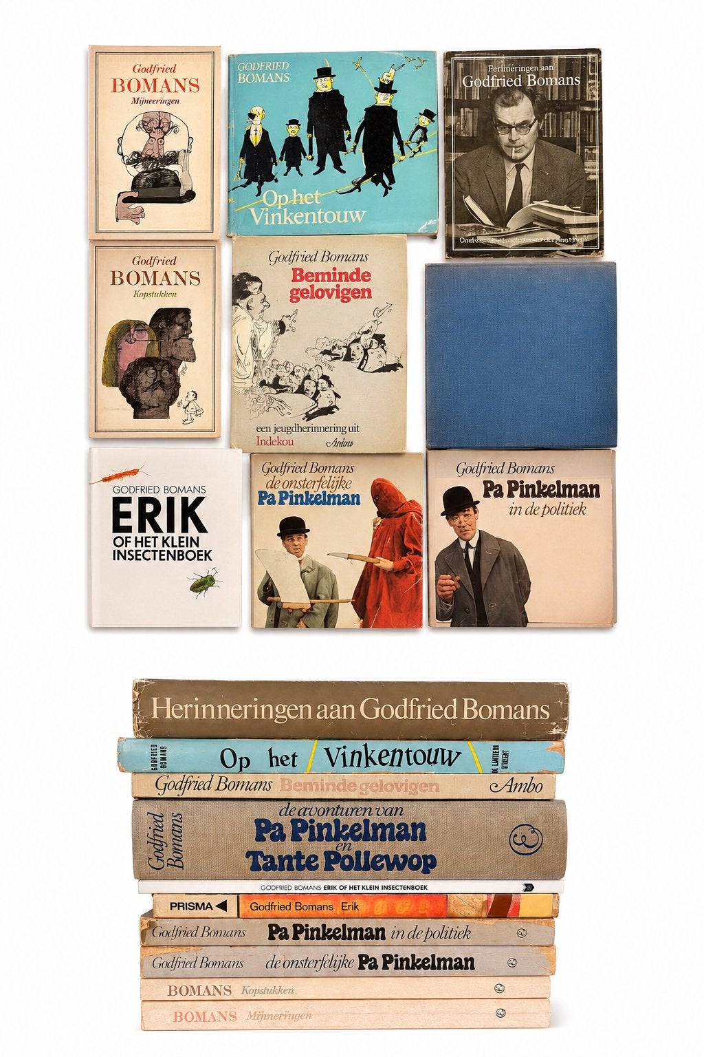 Diverse boeken van Godfried Bomans met gebruiksporen, Boeken, Ophalen of Verzenden, Gelezen