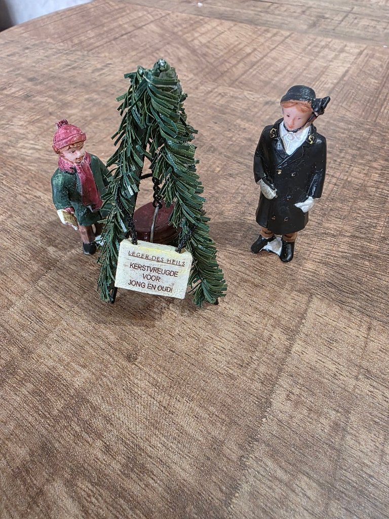 Dickensville kerstfiguurtjes Leger des Heils, Ophalen of Verzenden, Zo goed als nieuw