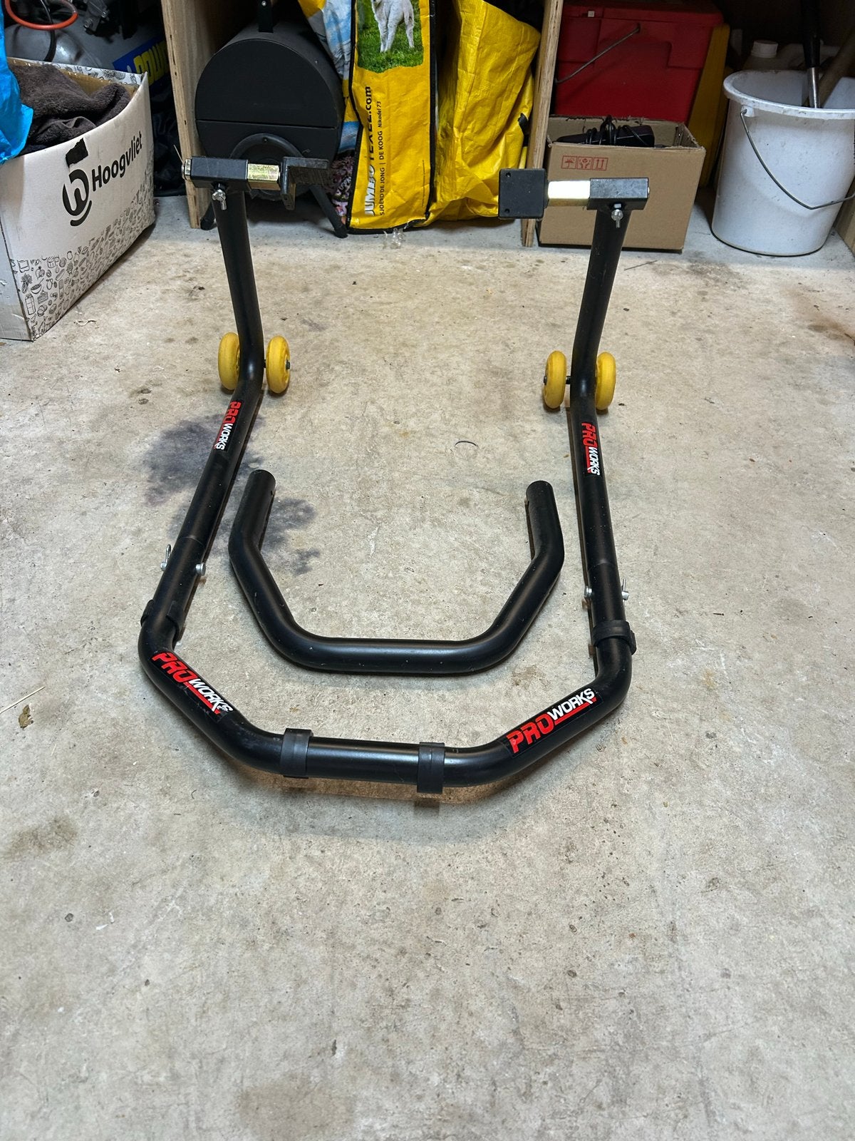 Proworks Motorfiets standaard / bok, Ophalen, Zo goed als nieuw