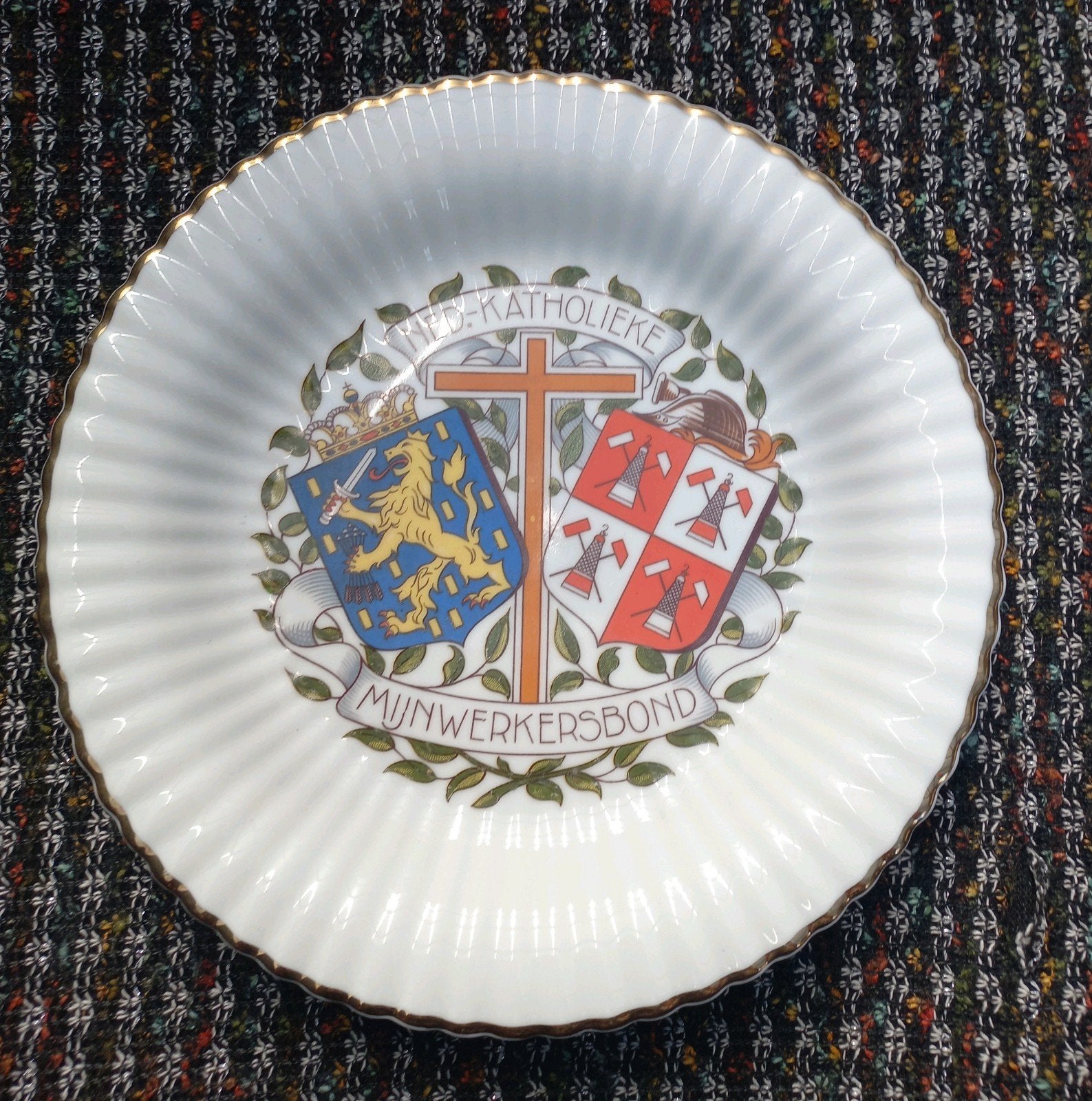 Decoratief bord "Ned. Katholieke Mijnwerkersbond", Ophalen of Verzenden