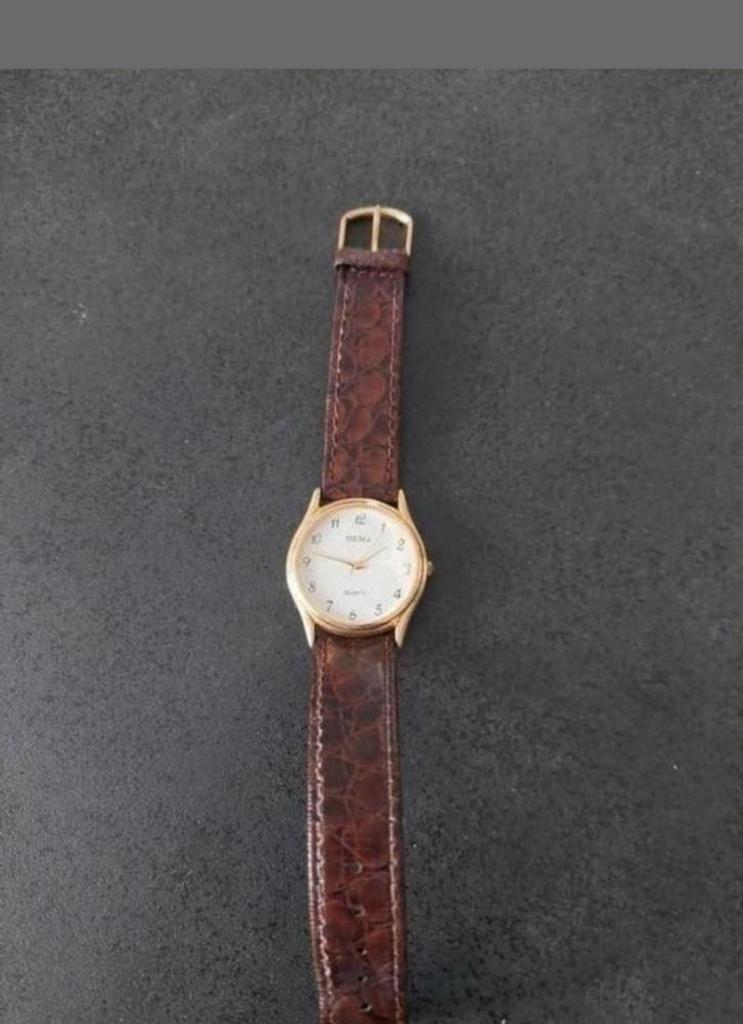 Herenhorloge DEMA, stainless steel., Ophalen of Verzenden, Staal, Overige merken