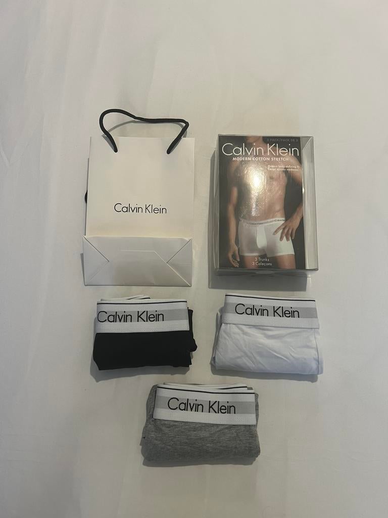 calvin klein 3 pack maat M grijs-zwart-wit, Kleding | Heren, Ondergoed, Ophalen of Verzenden, Grijs, Boxer