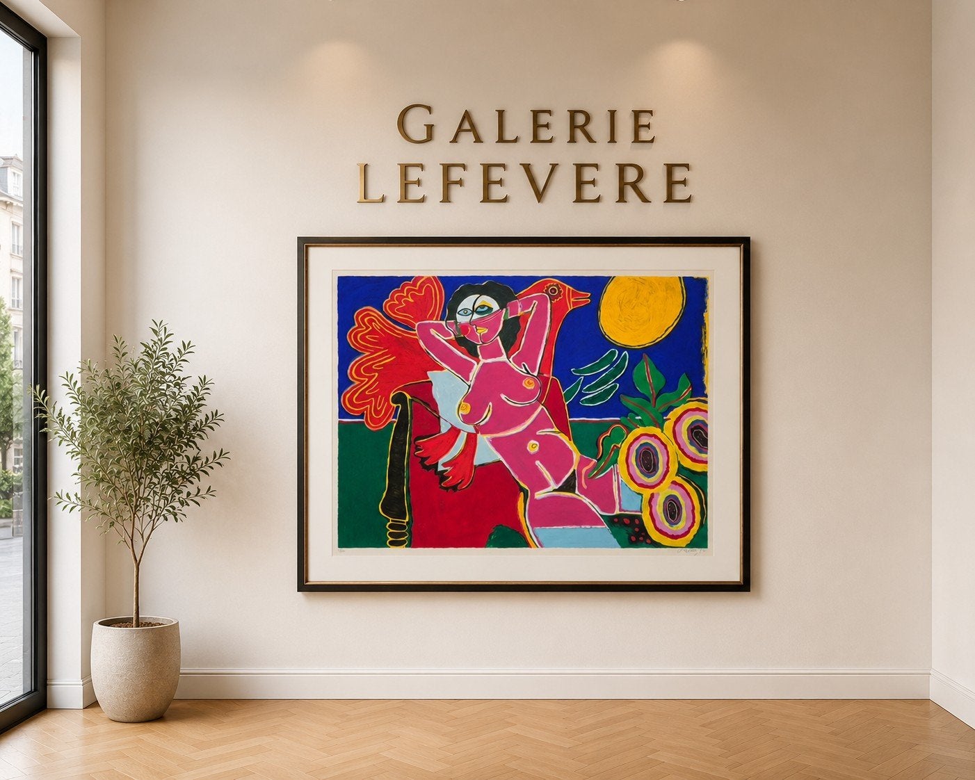Corneille Justine - Museum specificatie  140×115, Ophalen of Verzenden, Hout, Gelimiteerde oplage, Portret