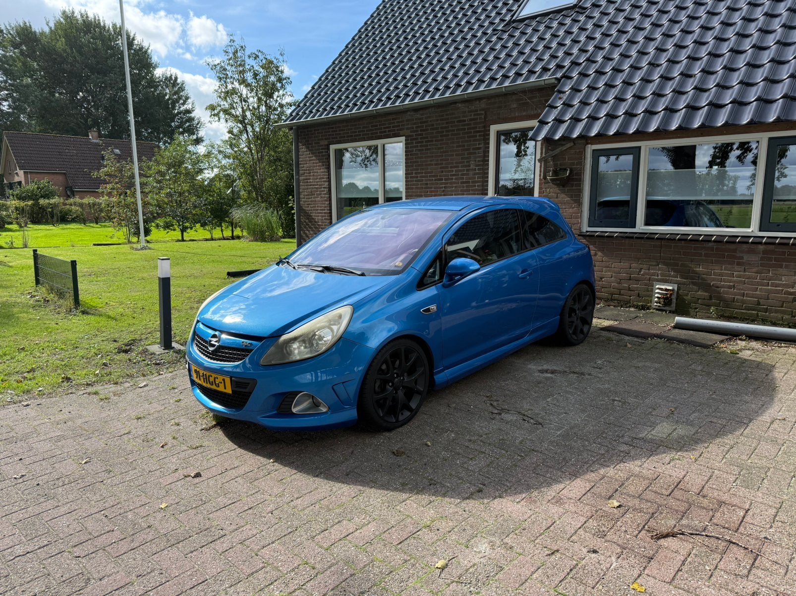 Opel Corsa 1.6 OPC 3D 2008 192pk, Blauw, Leder en Stof, Origineel Nederlands, Overige kleuren