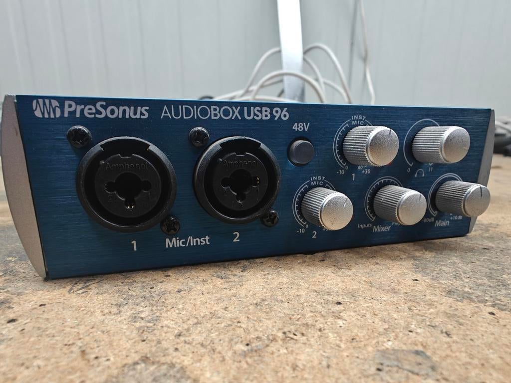 PreSonus AudioBox USB 96, Muziek en Instrumenten, Mengpanelen, Ophalen of Verzenden, Zo goed als nieuw, 5 tot 10 kanalen