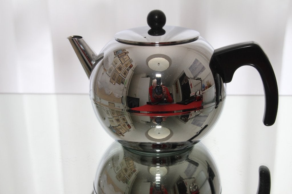 Dubbelwandige Bredemeijer theepot, Theepot/fluitketel, Ophalen, Zo goed als nieuw