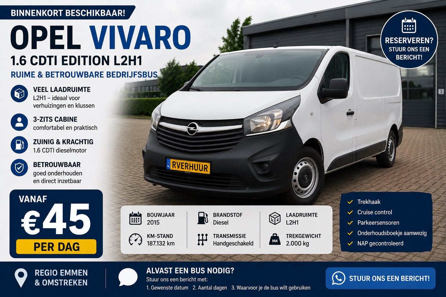 AUTO OF BESTELBUS HUREN IN EMMEN & OMGEVING?, Personenauto