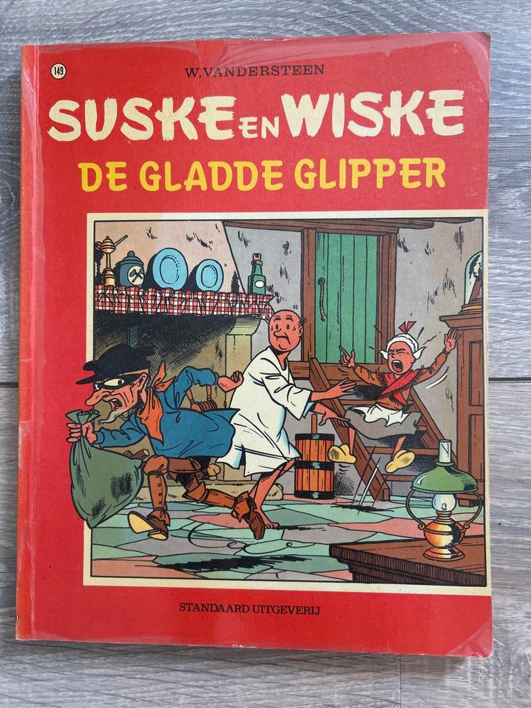 Suske en Wiske - De Gladde Glipper (nr. 149), Eén stripboek, Ophalen of Verzenden, Gelezen