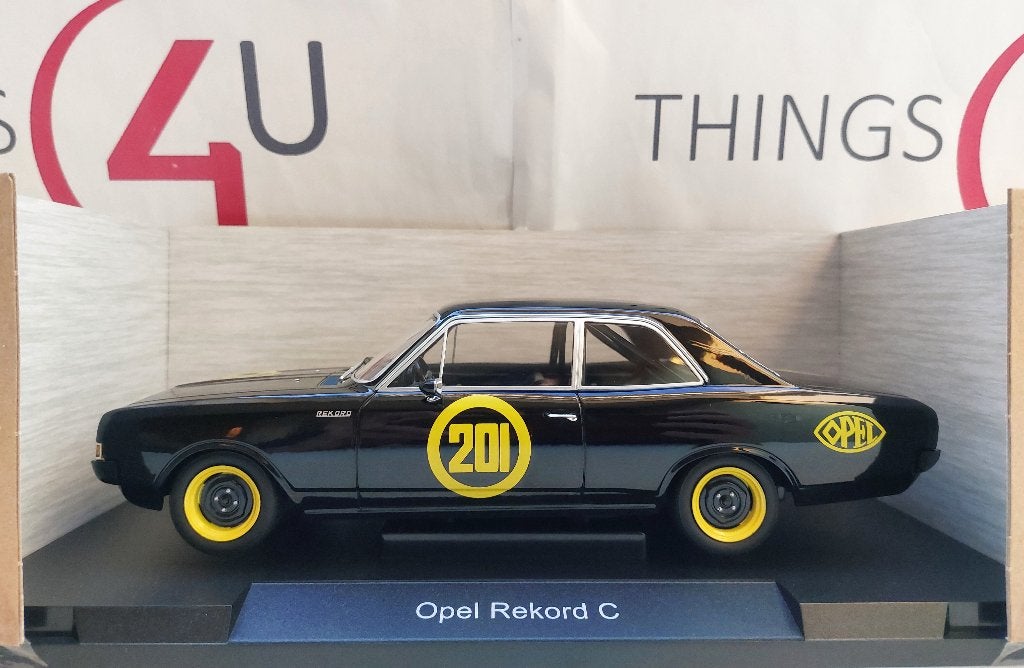 MCG 1:18 Opel Rekord C 1967 Schwarze Witwe #201 nieuw, Hobby en Vrije tijd, Modelauto's | 1:18, Ophalen of Verzenden, Nieuw, Auto