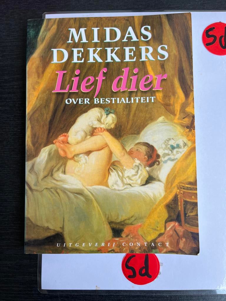Lief dier - Midas Dekkers (Over bestialiteit), Boeken, Ophalen of Verzenden, Zo goed als nieuw