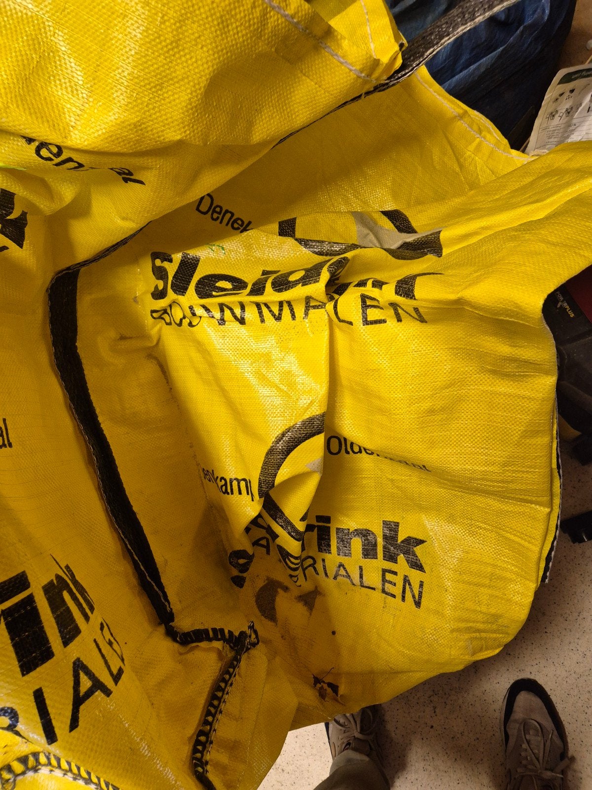 3 Grote kuubzakken - zand, puin, afval incl €15 statiegeld, Ophalen, Gebruikt