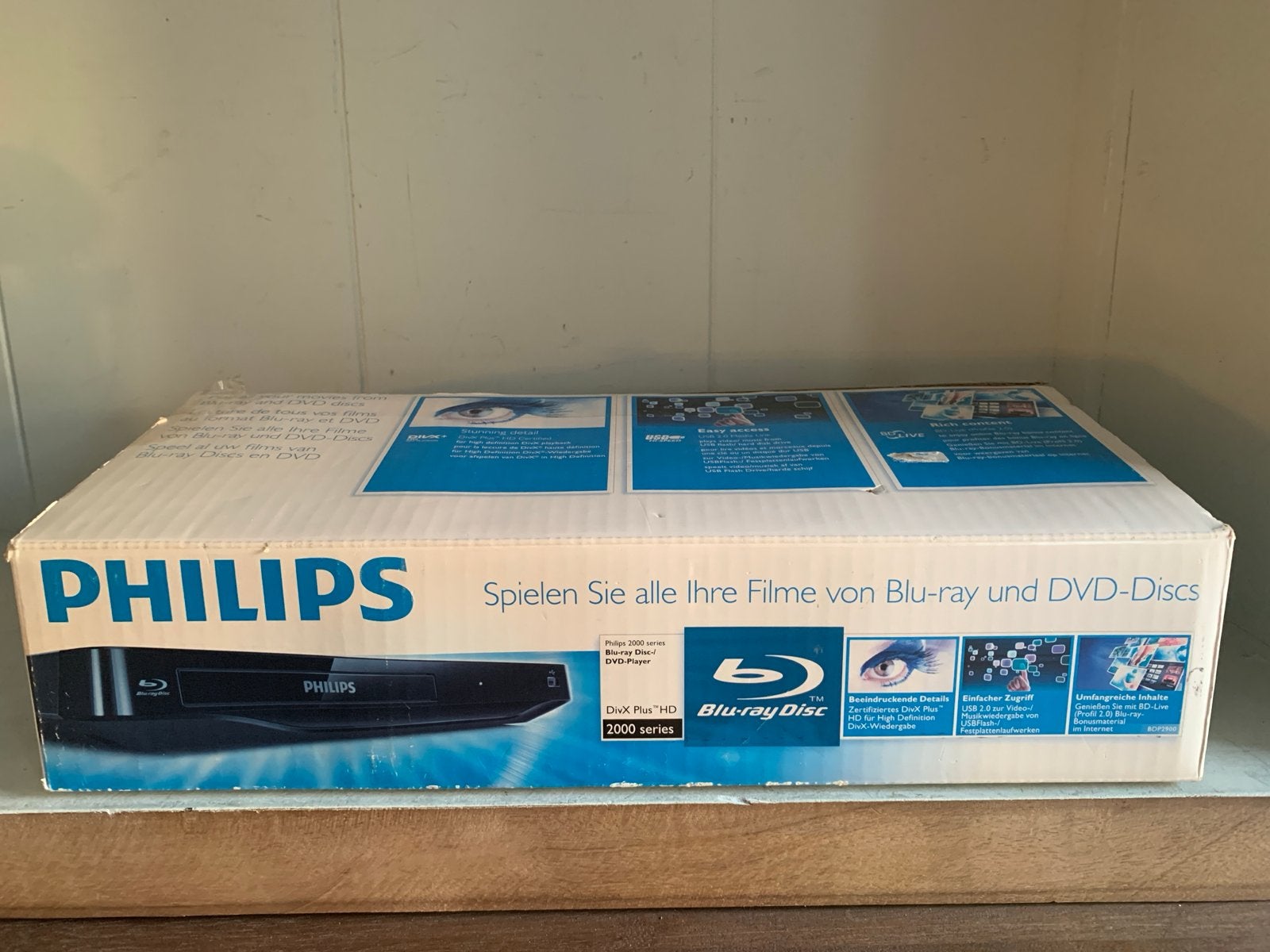 Philips BDP2900 Full HD Blu-ray/DVD-speler met HDMI & USB, Ophalen of Verzenden, Zo goed als nieuw, Philips, Wi-Fi