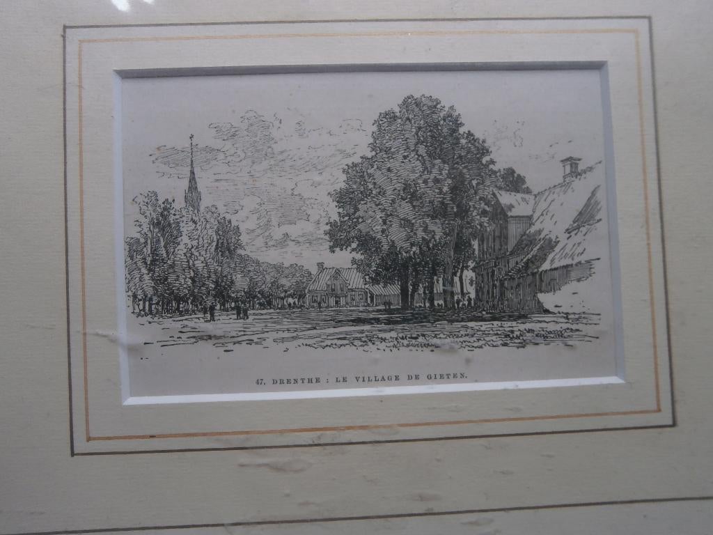 Gravure van GIETEN(DR.)  in Passepart. nog in plastic, Antiek en Kunst, Kunst | Etsen en Gravures, Ophalen of Verzenden, Gravure