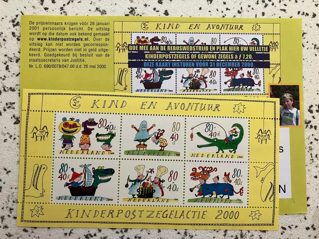 Kiderpostzegels 2000, Ophalen of Verzenden, Na 1940, Postfris