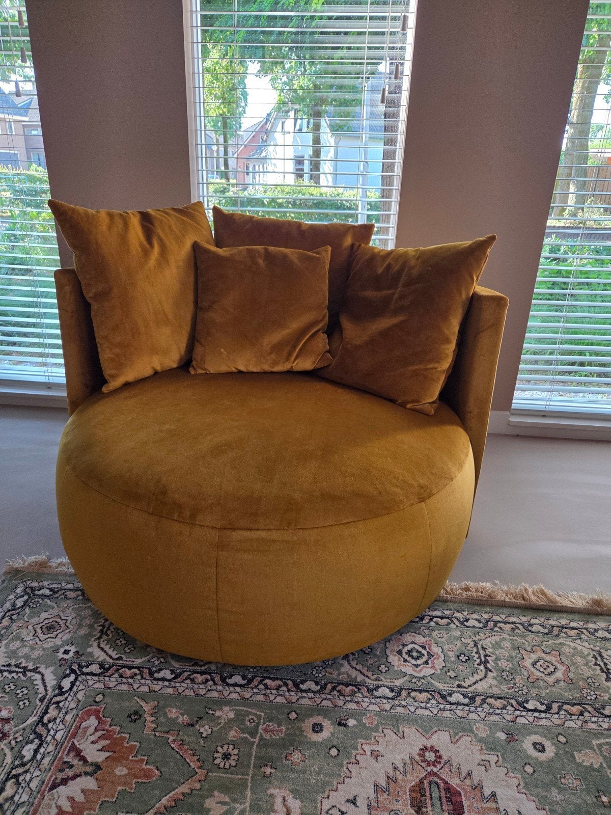 Draaifauteuil XL, model Pastille van Passe Partout, Ophalen, Gebruikt, 100 tot 125 cm, 100 tot 125 cm