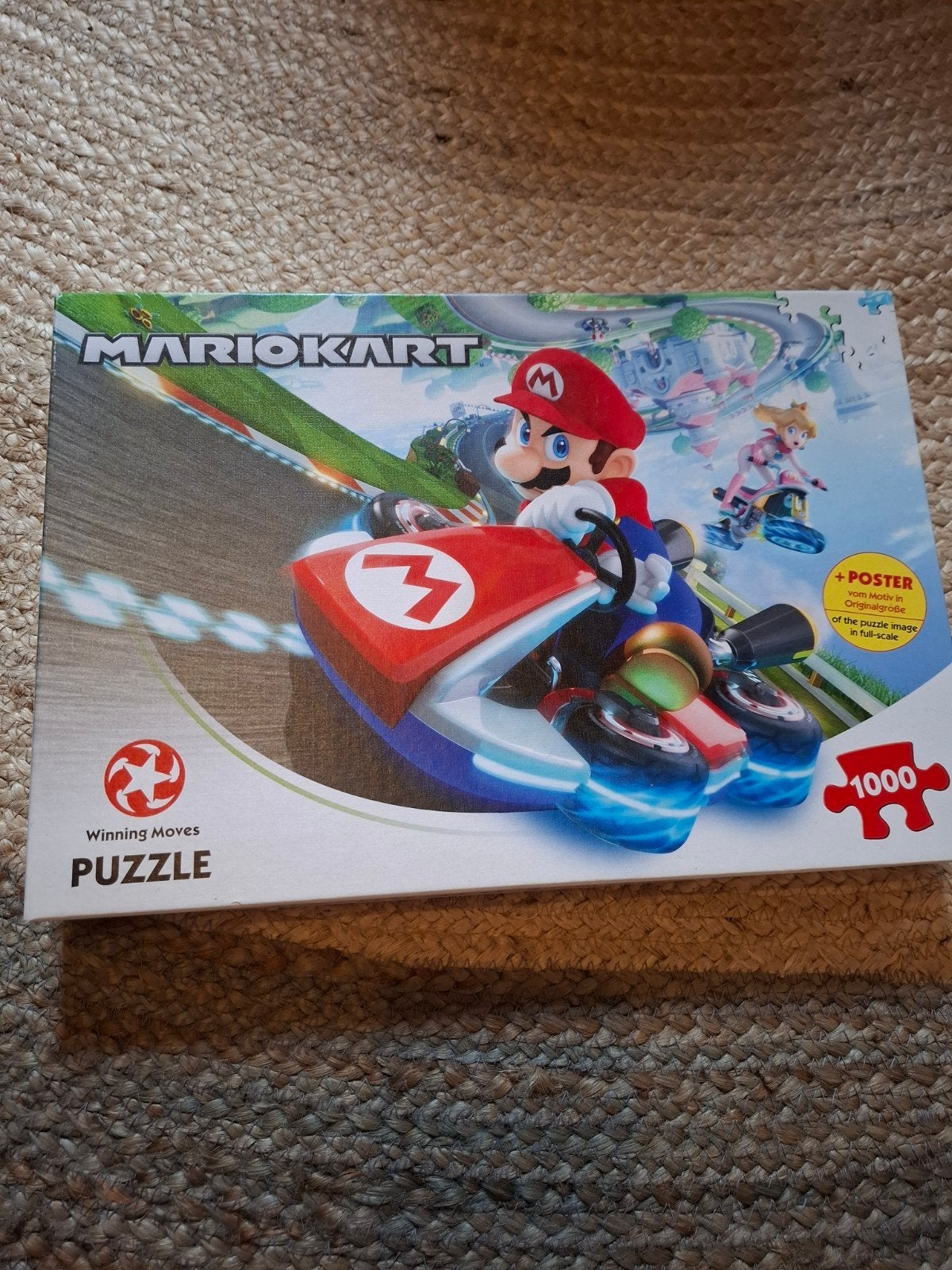 Mario Kart Legpuzzel 1000 stukjes Winning Moves, Hobby en Vrije tijd, Denksport en Puzzels, Ophalen of Verzenden, 500 t/m 1500 stukjes