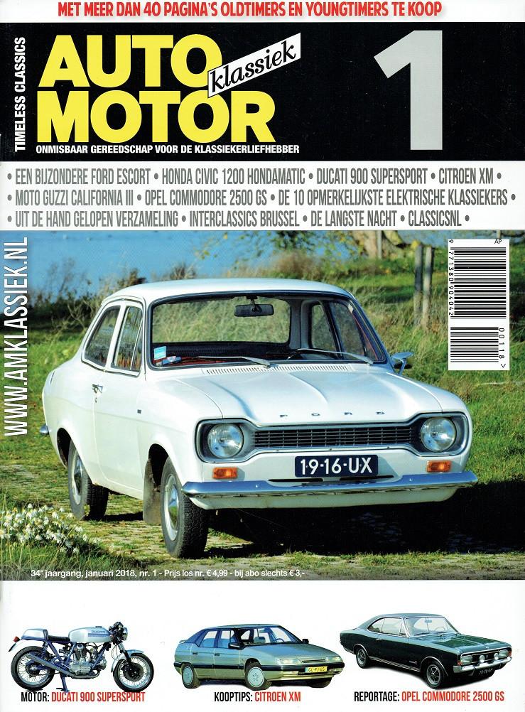 Auto Motor Klassiek 2018 nr. 1 (o.a. Citroën XM), Verzenden, Gelezen, Algemeen