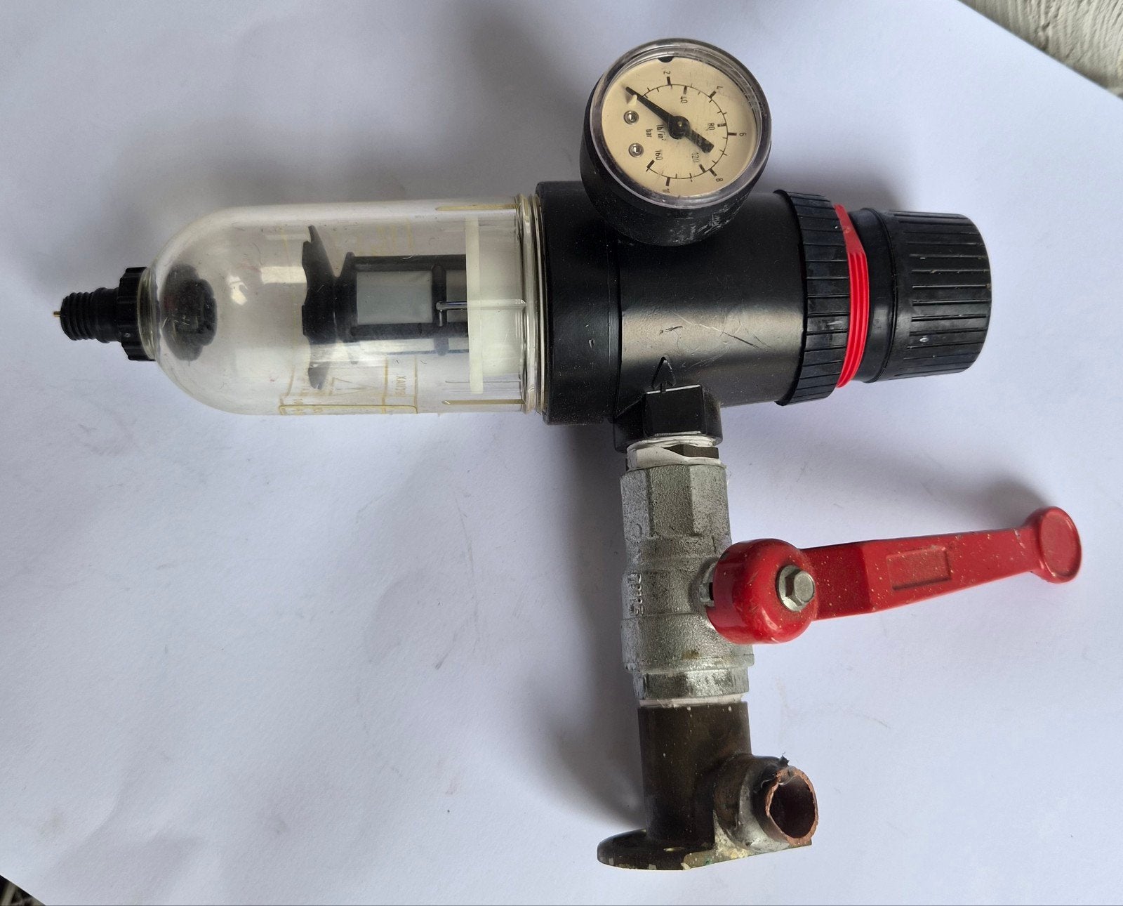 6X Spirax Monnier IP2 Luchtfilter/Waterafscheider -Manometer, Doe-het-zelf en Verbouw, Compressors, Gebruikt, 10 bar of meer, Ophalen of Verzenden