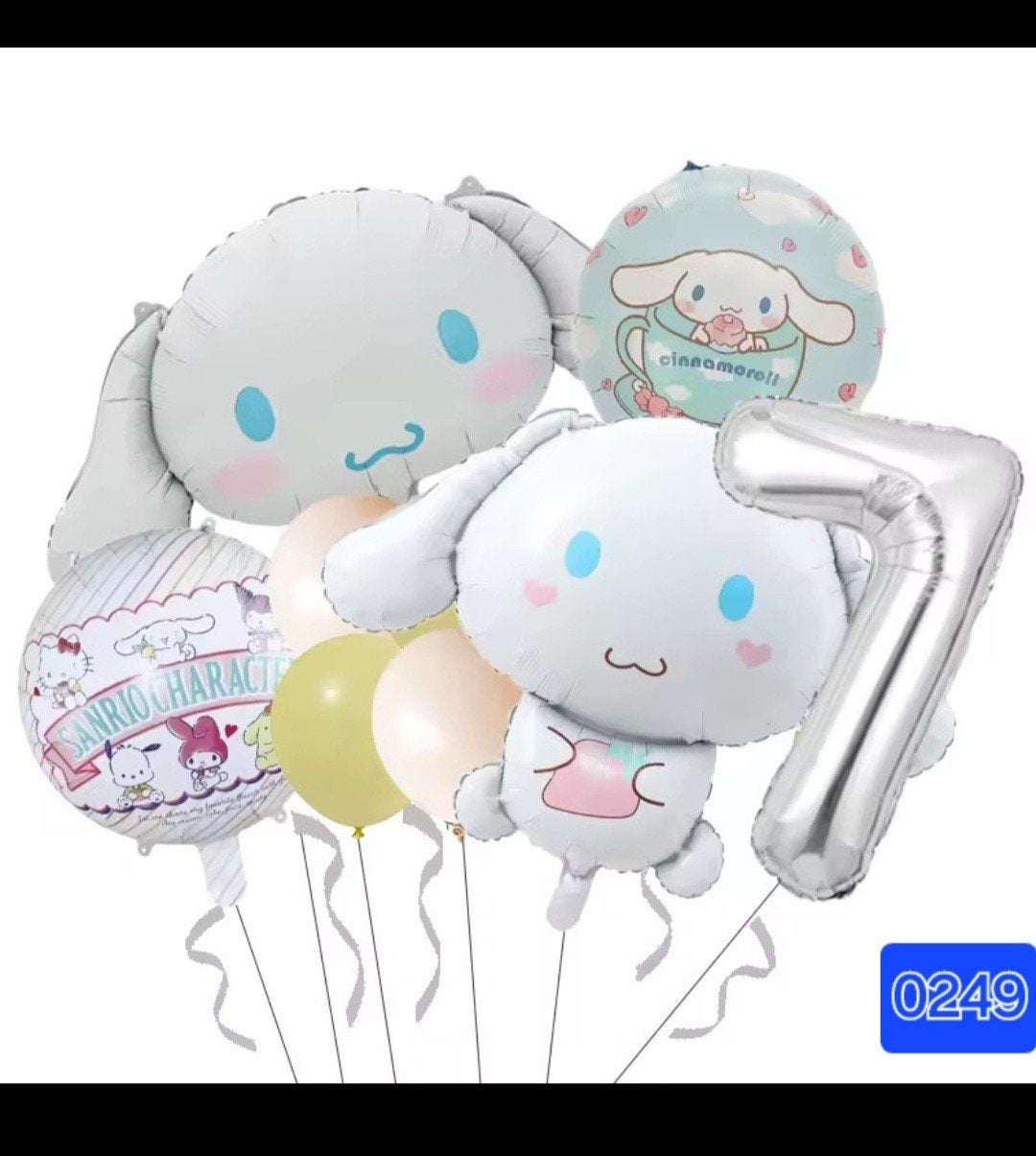 Nieuwe Sanrio Pompompurin of Cinnamoroll ballonnen set, Ophalen, Nieuw, Feestartikel, Verjaardag