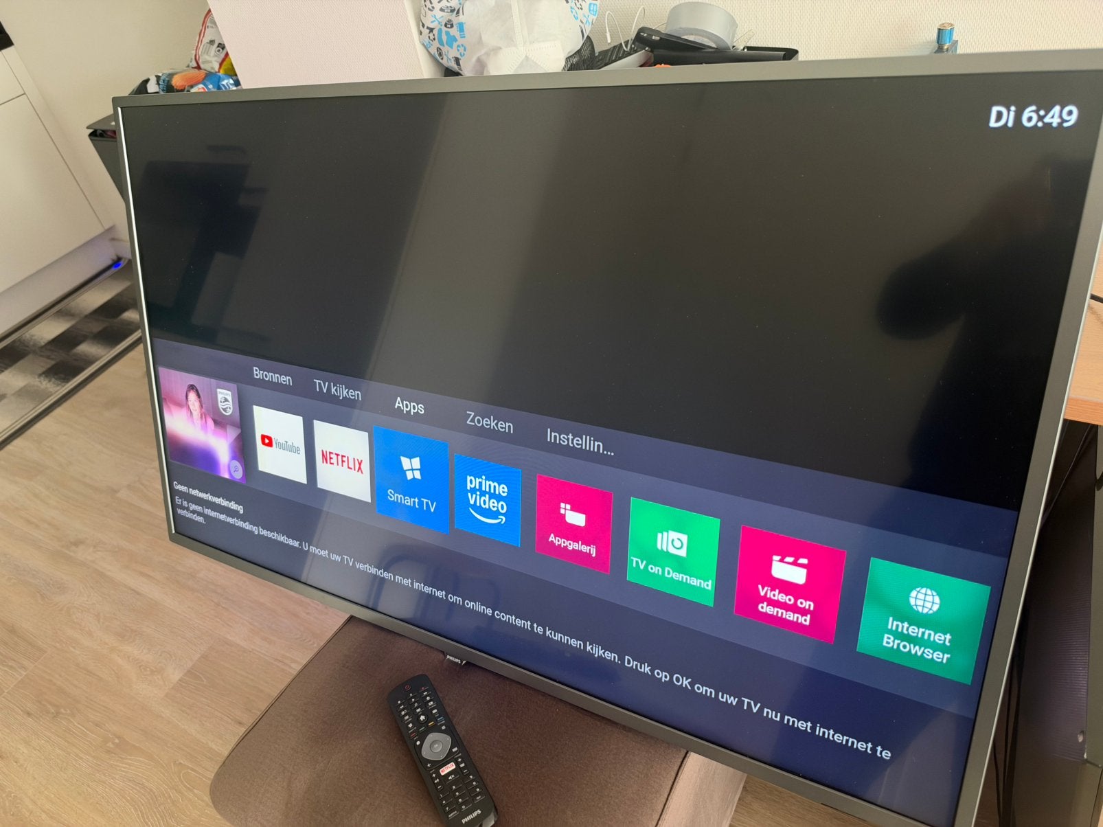 Philips smart led 4k ambilight 50 inch tv, Ophalen, Philips, LED, Zo goed als nieuw