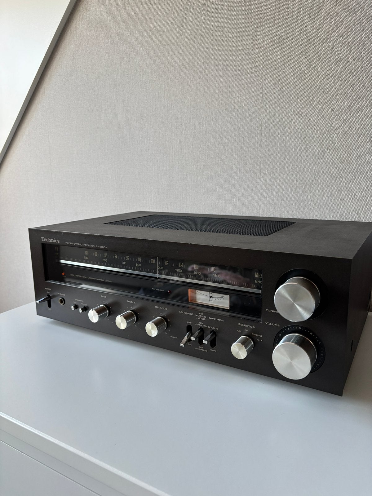 Te koop: vintage receiver Technics SA-200K, Overige merken, Gebruikt, Ophalen of Verzenden, Minder dan 60 watt
