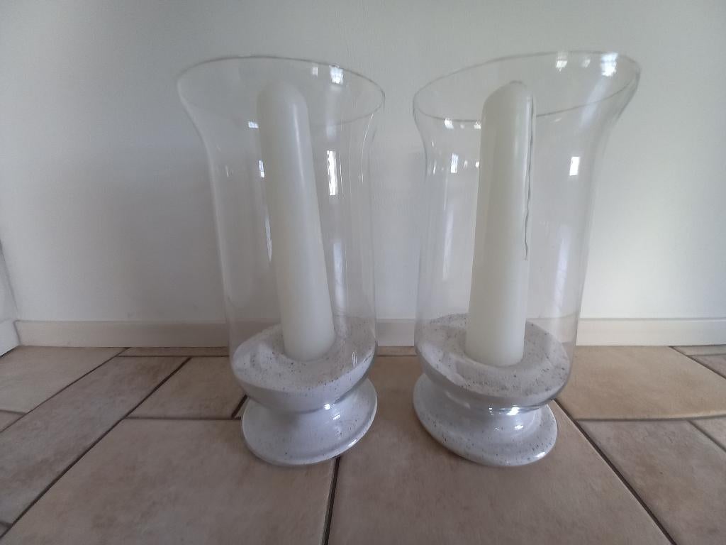 Windlicht set, Huis en Inrichting, Ophalen, Gebruikt, Hout, Kaars