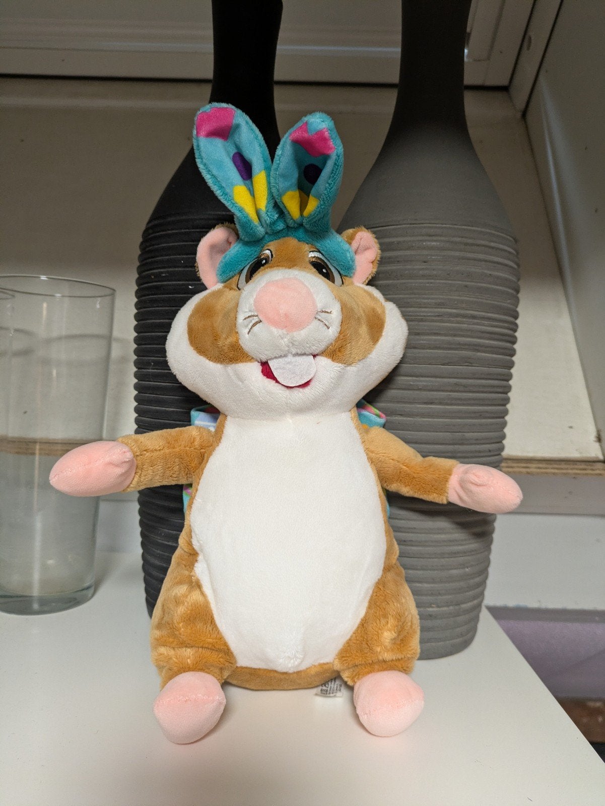 Leuke Hamster Knuffel met Paasoren - Zo goed als nieuw, Albert Heijn, Ophalen of Verzenden