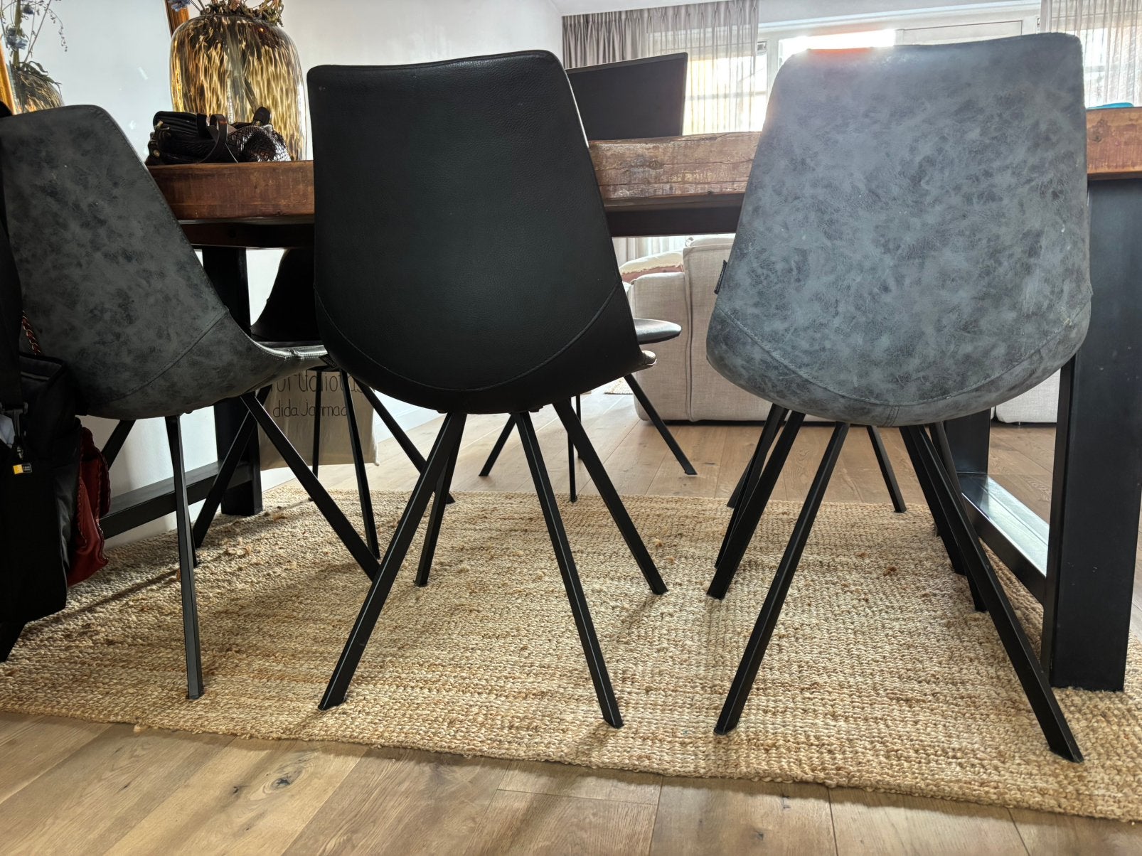 Castle Line eetkamerstoelen, Ophalen, Zo goed als nieuw, Blauw, Vijf, Zes of meer stoelen