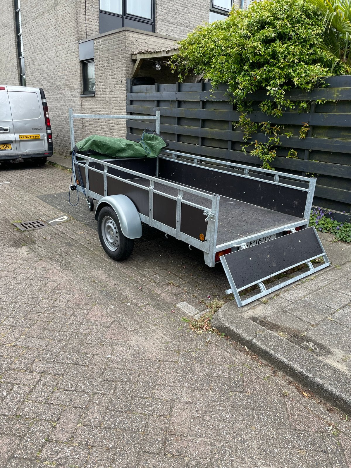 Hullemann & Zn. EA1 aanhangwagen z.g.a.n., Ophalen, Zo goed als nieuw