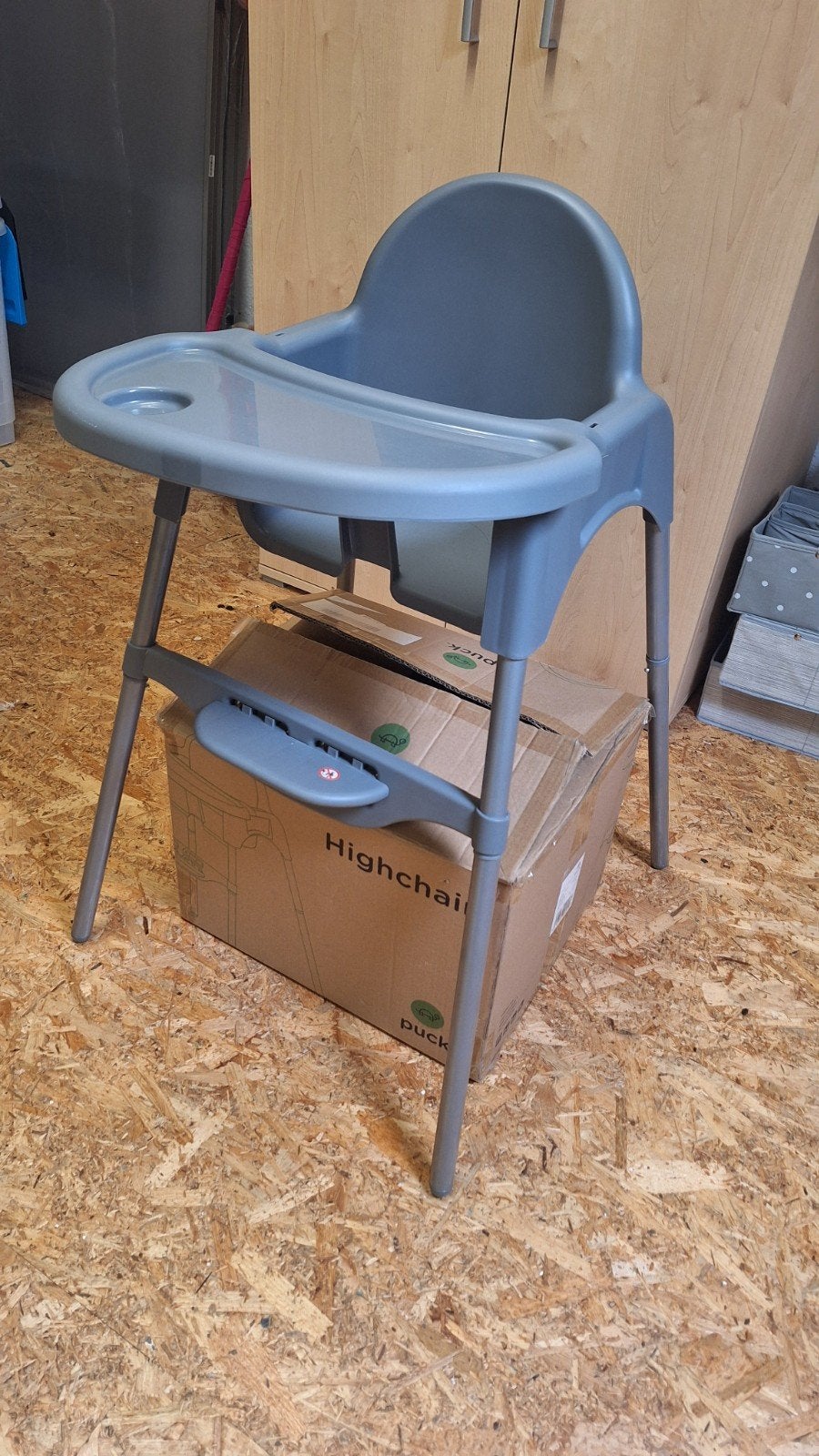 Puck High Chair kinderstoel, Ophalen, Gebruikt, Meegroeistoel, Gordel(s)