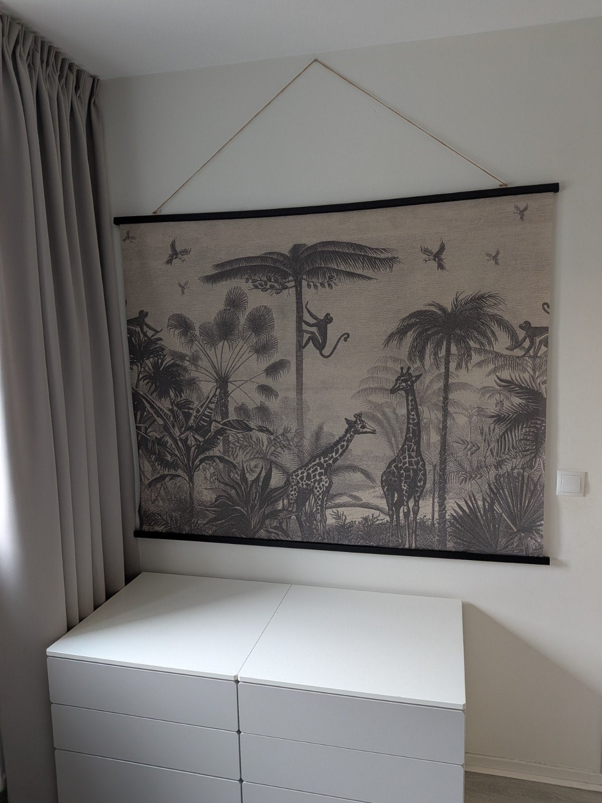Groot wandkleed jungle thema - perfecte staat, Wandkleed, Zo goed als nieuw, Afrikaans, Ophalen