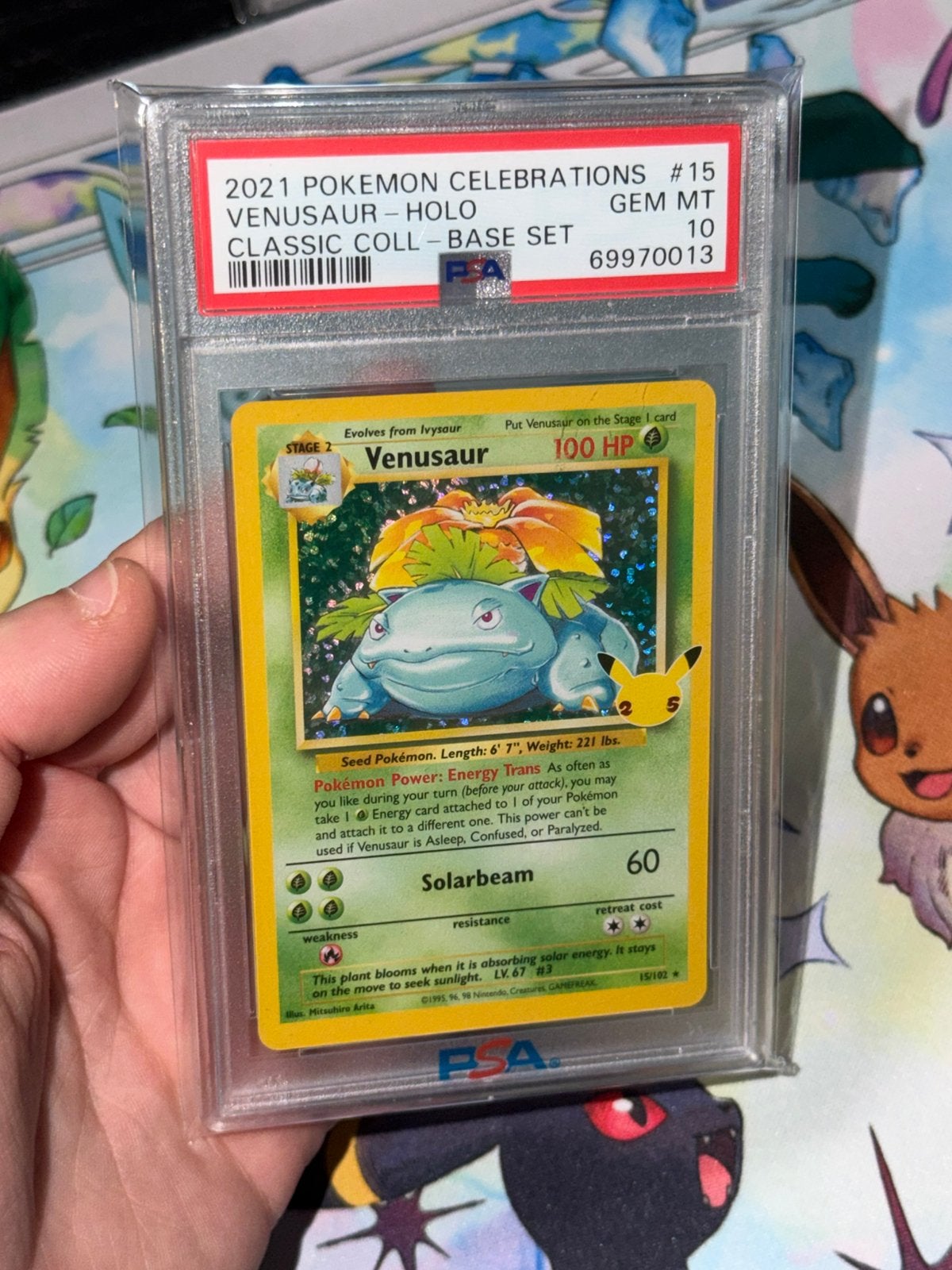Venusaur 15/102 Celebrations PSA 10 Gem Mint, Ophalen, Zo goed als nieuw