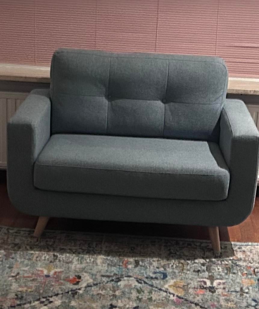 Gave loveseat Palermo ( Wehkamp Hone ), Huis en Inrichting, Fauteuils, Ophalen, Modern, Eigentijds, scandinavische, 75 tot 100 cm