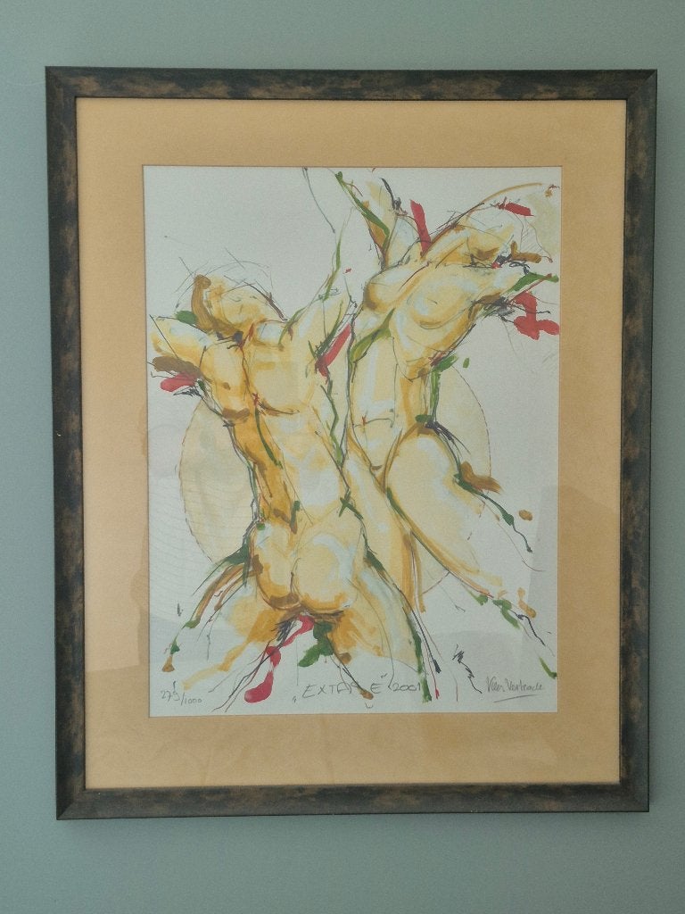 Kees Verkade Extase 2001 279/1000 gesigneerd, Ophalen, Kees Verkade, Zo goed als nieuw, Schilder- en Tekenkunst