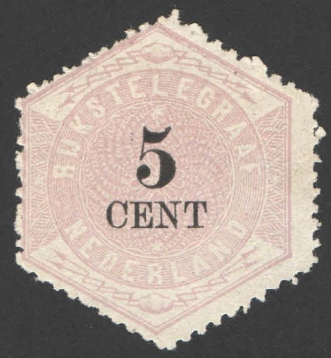 Nederland Telegramzegel 3 ongebruikt 1879, Postzegels en Munten, Postzegels | Nederland, Ophalen of Verzenden, T/m 1940, Postfris