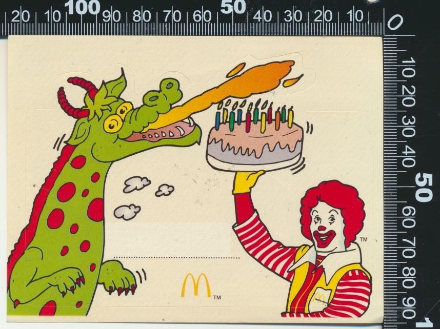 Sticker: McDonalds (3), Verzamelen, Stickers, Zo goed als nieuw, Bedrijf of Vereniging, Ophalen of Verzenden