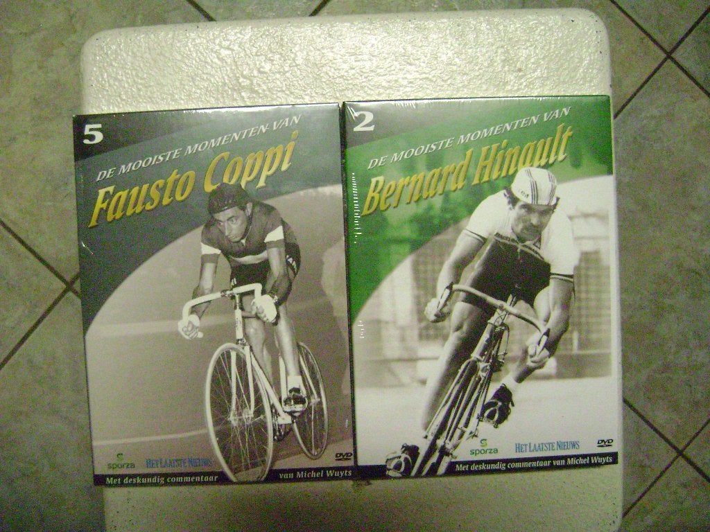 2 Dvd's van Bernard Hinault en Fausto Coppi de mooiste momen, Alle leeftijden, Ophalen of Verzenden, Nieuw in verpakking