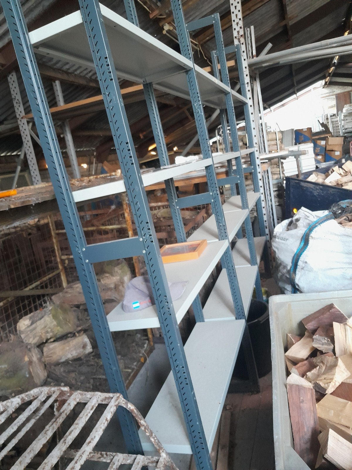 Stevige metalen stellingkast voor opslag, Huis en Inrichting, Kasten | Stellingkasten, Ophalen, Gebruikt