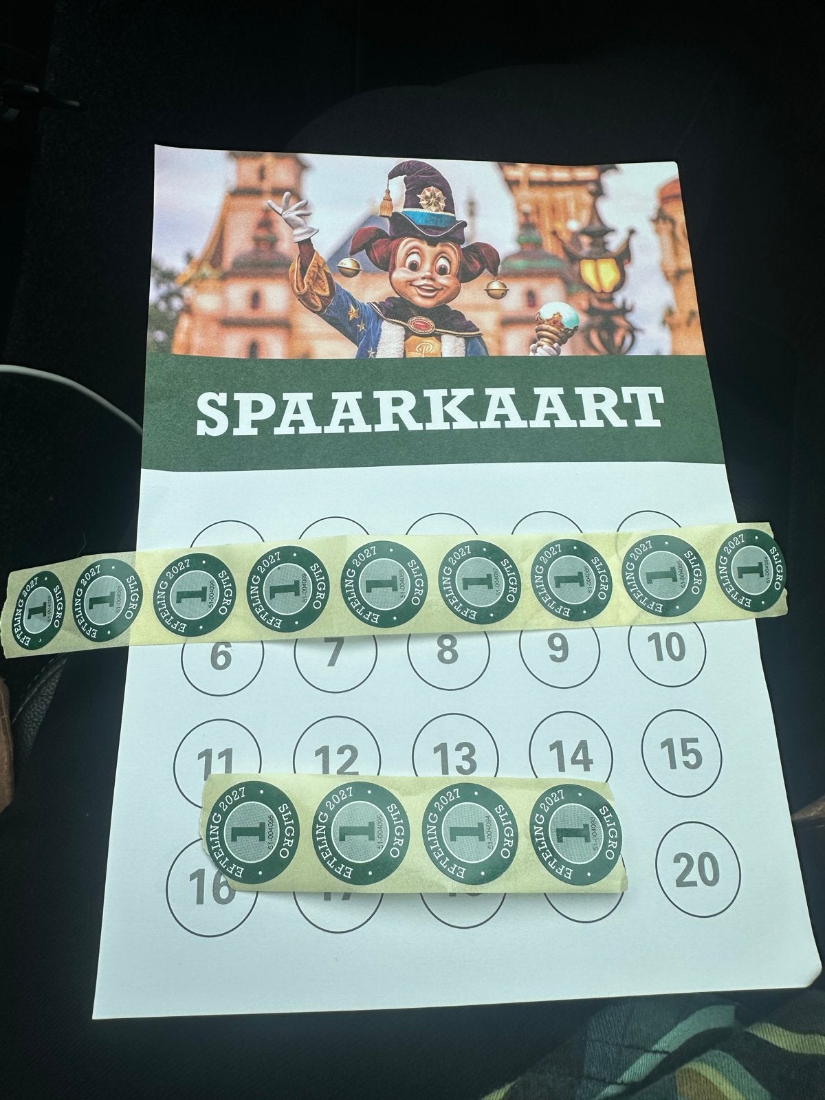 13 spaarzegels Sligro winter Efteling, Tickets en Kaartjes