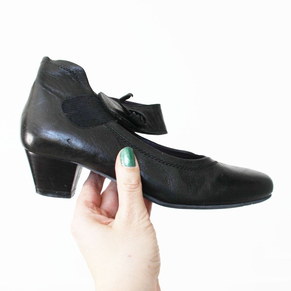 Prachtige Leren Pocco Pazza Pumps -s14 (Maat 5/38) € 75,-, Pumps, Zwart, Pocco Pazza, Nieuw