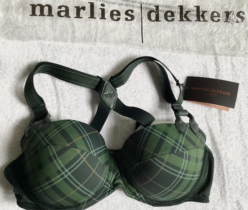 Nieuwe MARLIES DEKKERS BH 85 B Model GLORIA Plunge, Marlies Dekkers, Ophalen, Groen, BH
