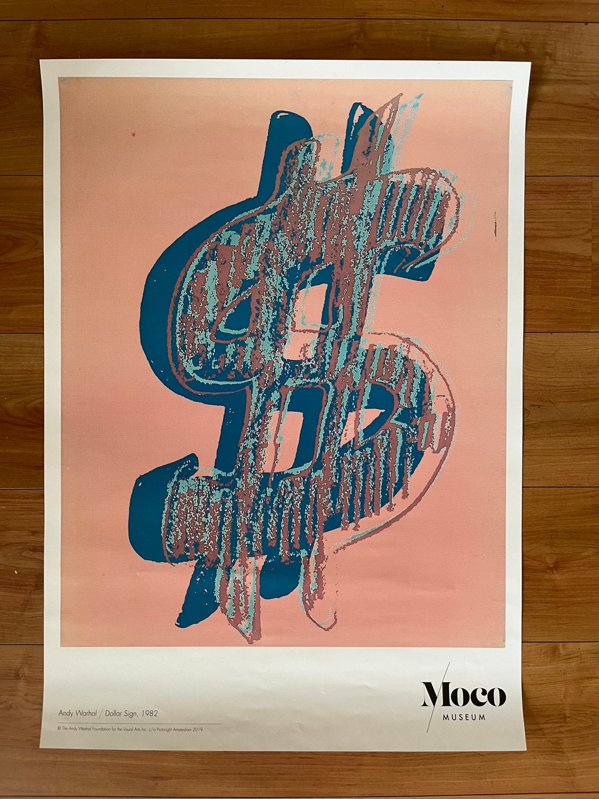 Poster Andy Warhol - "Dollar Sign" (1982), Antiek en Kunst, Kunst | Litho's en Zeefdrukken, Abstract, Gelimiteerde oplage, Offsetdruk
