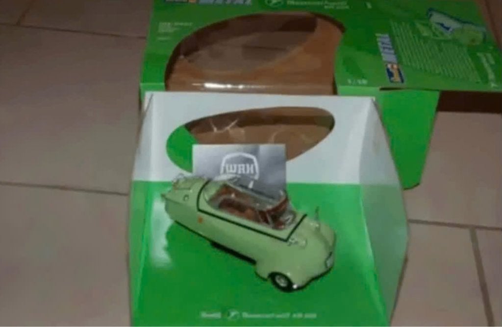 1:18 MESSERSCHMITT KR200 green Revell diecast in box WRH, Verzenden, Zo goed als nieuw, Auto, Revell