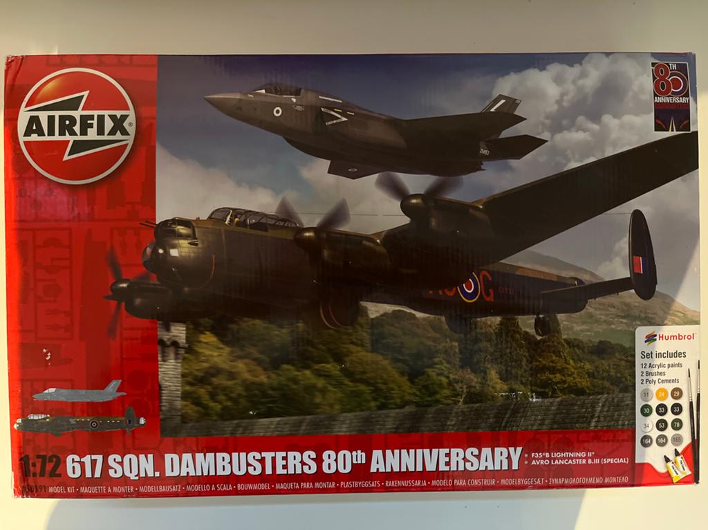 Airfix Dambusters 80th Anniversary Modelbouwset, Hobby en Vrije tijd, Modelbouw | Vliegtuigen en Helikopters, Overige merken, 1:72 tot 1:144