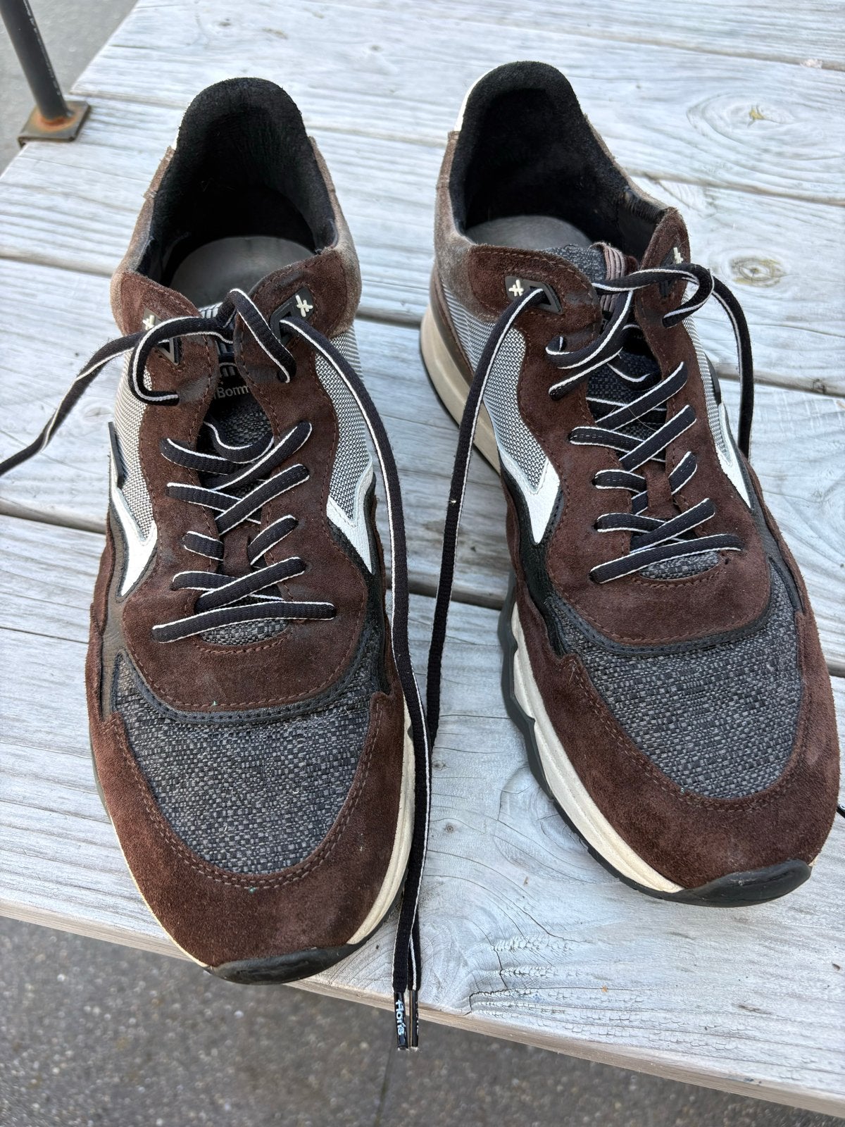 Floris van Bommel sneakers - Maat 43, Ophalen of Verzenden, Gedragen, Bruin, Sneakers of Gympen