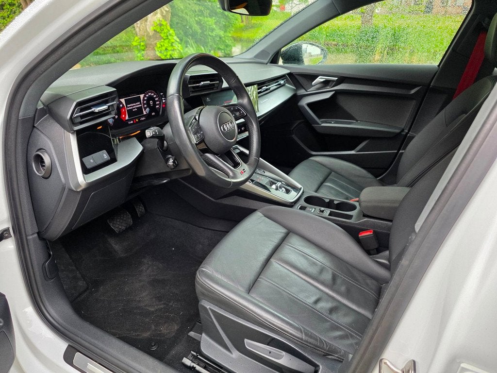Audi A3 SPORTBACK 35 TFSI S3 edition 4xuitlaat/AUTOMAAT/led, Auto's, 4 cilinders, 150 pk, Wit, Leder