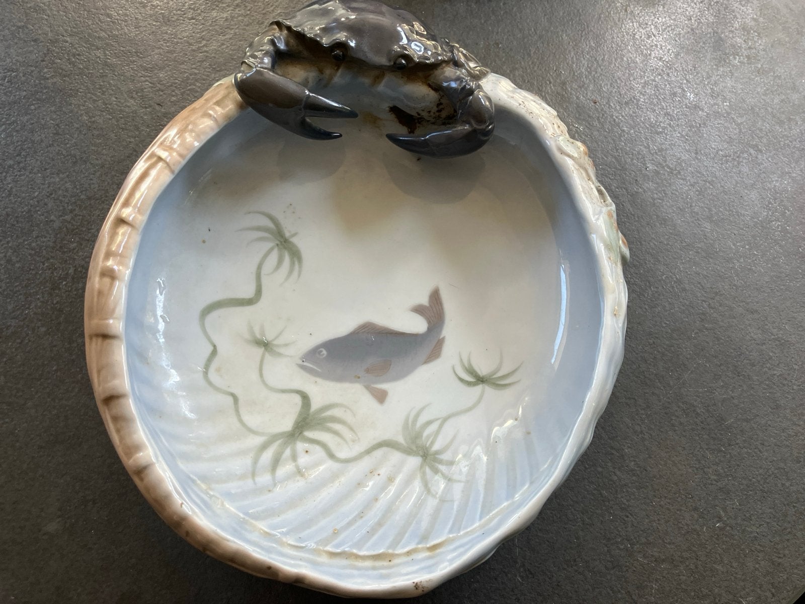 Royal Copenhagen Krab en Vis Schaal - Eerste Sortering, Antiek en Kunst, Antiek | Porselein, Ophalen of Verzenden